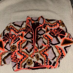 Free People Movement Multicolor Fleece Jacket